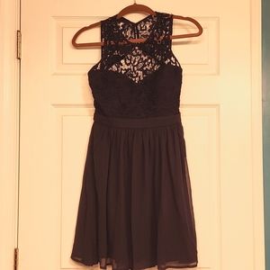 Lulu's navy skater dress